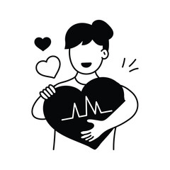 Person hugging self symbolizing self appreciation, respect, and emotional wellness