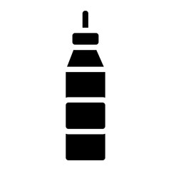 Mineral water Solid Icon