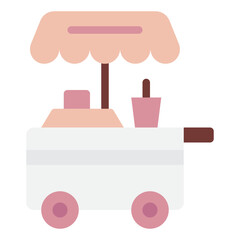 Charming Ice Cream Cart for Summer Treats