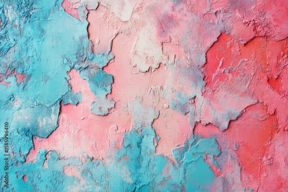 Poster a textured abstract background featuring a blend of pink and blue colors, with rough patches and lay