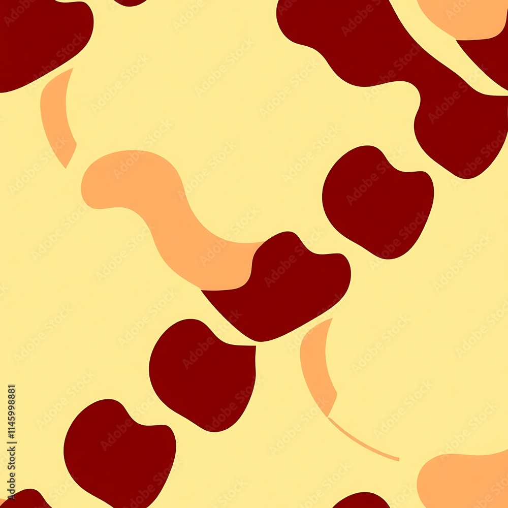 Poster abstract organic pattern: seamless pattern featuring a vibrant, abstract design with irregular shape