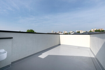 一戸建て住宅の屋上テラス