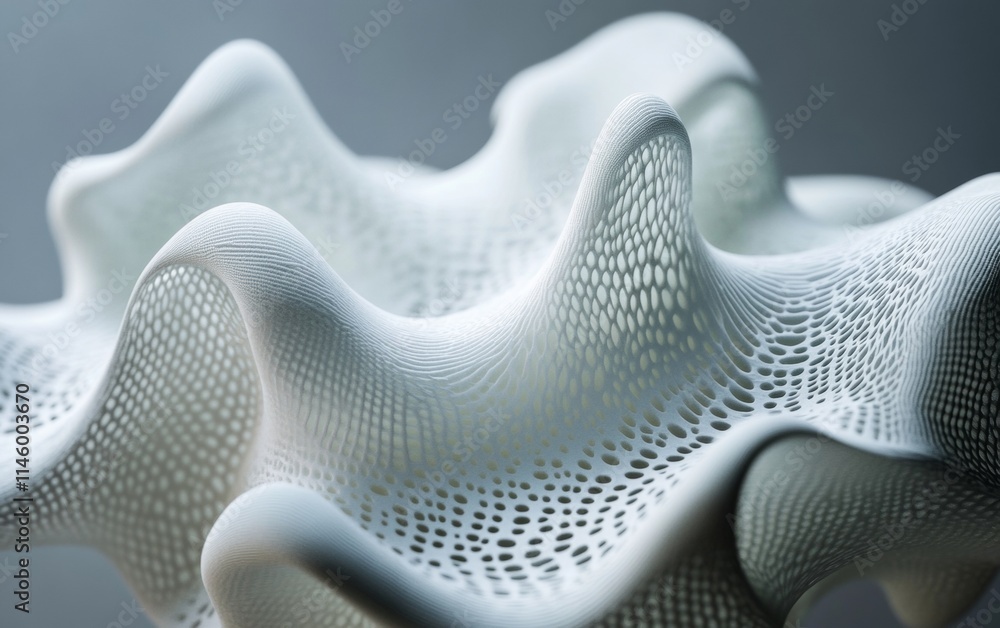 Poster the image is a close up of a white object with a lot of texture
