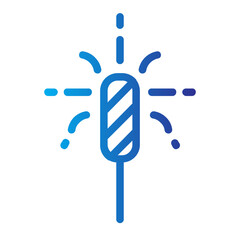 Line Gradient fireworks icon