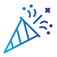 Line Gradient trumpet icon