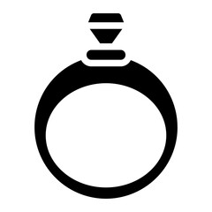 Royal ring Solid Icon