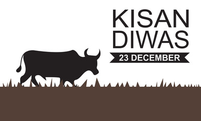 Happy Farmer day 23 December  Banner. Vector illustration. EPS 10