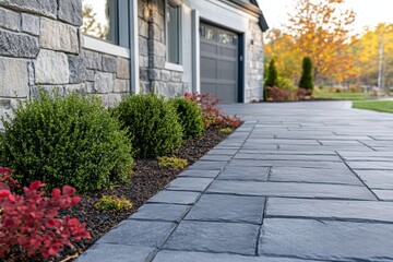 A house with a driveway and a garage