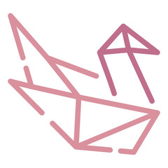 Abstract Geometric Pattern with Pink Tones