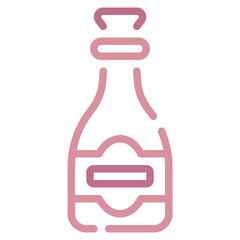 Stylized Bottle Icon for Beverage Branding