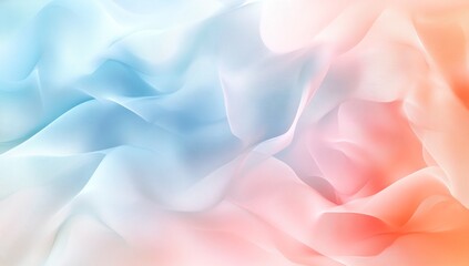 Obraz premium A blue and pink wave with a pink and orange background