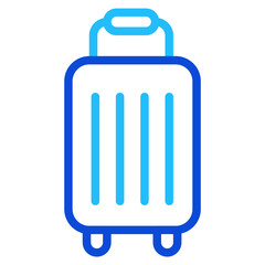 Suitcase Duoline Icon