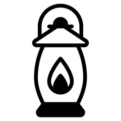Vintage Lantern Icon Design