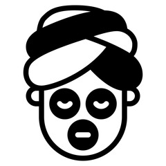Illustration of a Spa Masked Character
