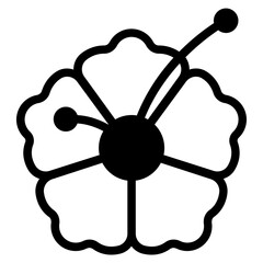 Stylized Butterfly and Flower Illustration
