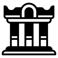 Stylized Illustration of a Classical Column Design