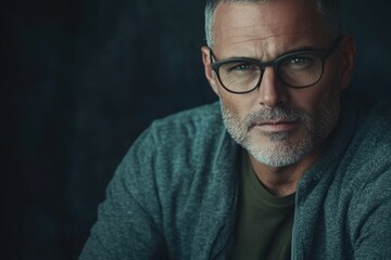 Obraz premium happy middle aged business man ceo