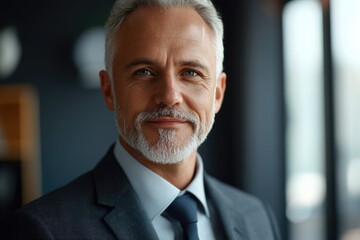 happy middle aged business man ceo