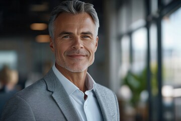 Fototapeta premium happy middle aged business man ceo