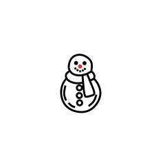winter snowman icon