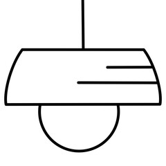 hang lamp icon or logo isolated sign symbol vector illustration - high quality black style vector icons