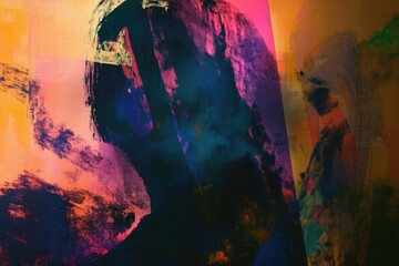 Fototapeta premium Portrait of a person wearing a hat, suitable for use in historical or vintage-themed designs