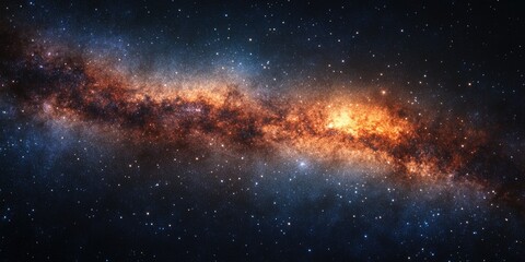 Fototapeta premium Galaxy with Stars and Dust