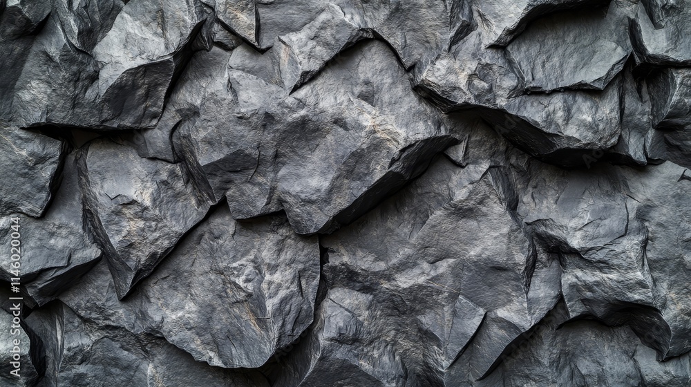 Poster grey stone rock texture background featuring a detailed pattern, ideal for showcasing the natural be