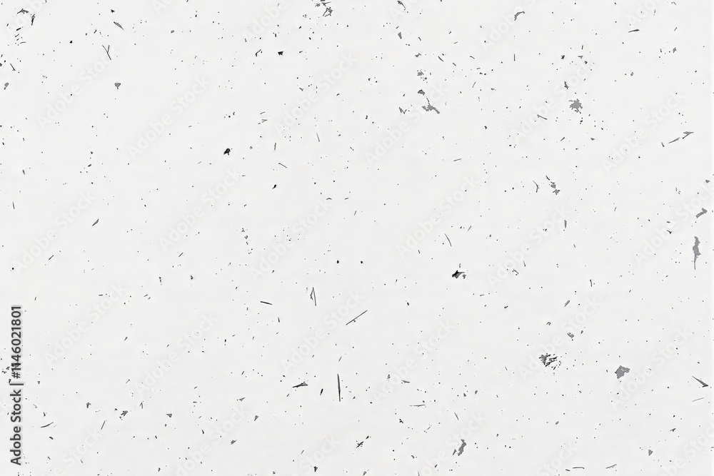 Poster Textured white background with gray speckles and flecks.