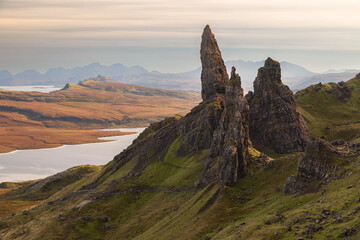 Old man of Storr  at Skye Island, Scotland