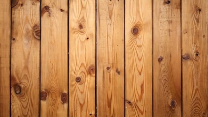 Fototapeta premium Wooden plank wall with rough, textured surface, showing natural wood grain pattern
