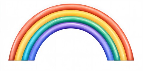 rainbow on a white background