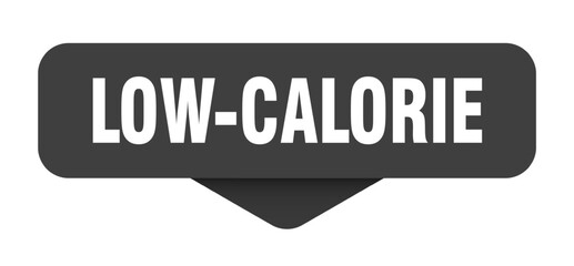 LOW-CALORIE banner, button, label, sign