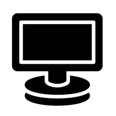 Icon Monitor With Style Glyph