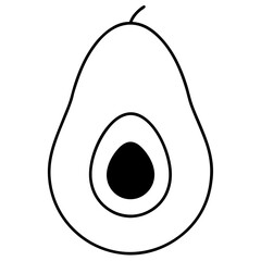 illustration of a pear