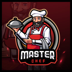 Master chef esport mascot logo design