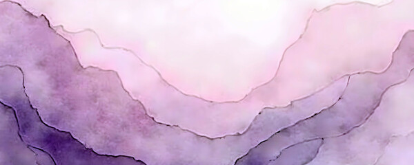 Naklejka premium Watercolor Smooth Transitions In style of Gradient For Text Overlay Background with Soft Lavender Hues and Ample Copy Space