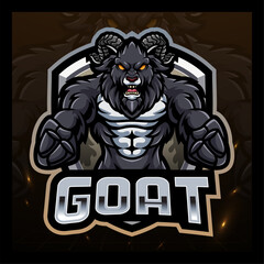 Goat esport mascot logo design