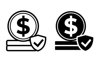 Single  insurance icon object cartoon, sticker flat vector