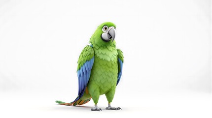 Obraz premium Majestic Green Macaw