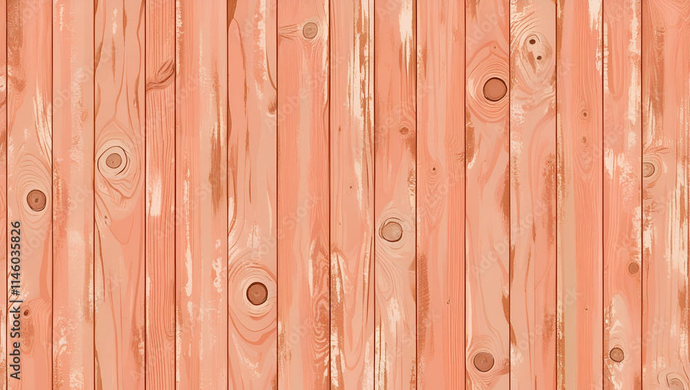 Aufkleber a peach-painted wooden seamless pattern, ideal for creating textured backgrounds and backdrops with 