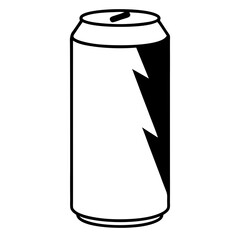 soda can isolated on white