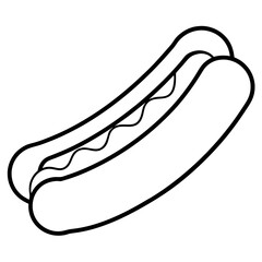 hot dog vector illustration