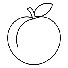 apple on a white background