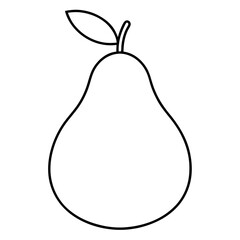 pear isolated on white