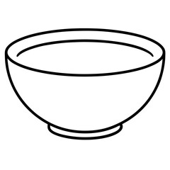illustration of a bowl on white background