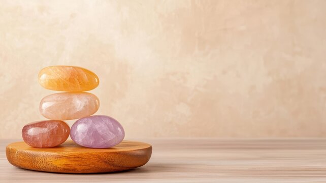 wellness concept. A crystal healing workshop demonstrating how to balance energies and promote natural healing, wellness concept balance natural healing, energetic therapy session