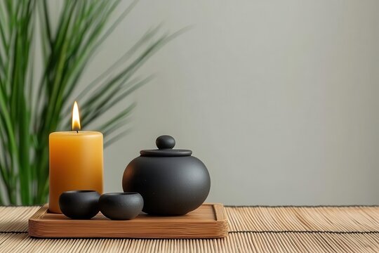 wellness concept. A calming tea ceremony workshop teaching mindfulness through the ritual of preparation and enjoyment, wellness concept balance stress management, peaceful focus activity