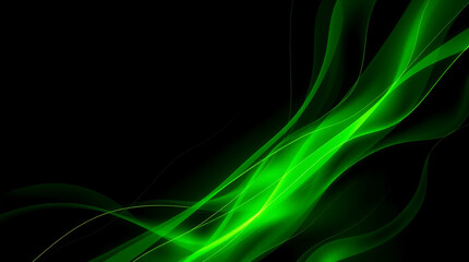 Obraz premium Abstract organic green lines as wallpaper background illustration