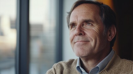 Wise Old Gentleman with a Sincere Smile